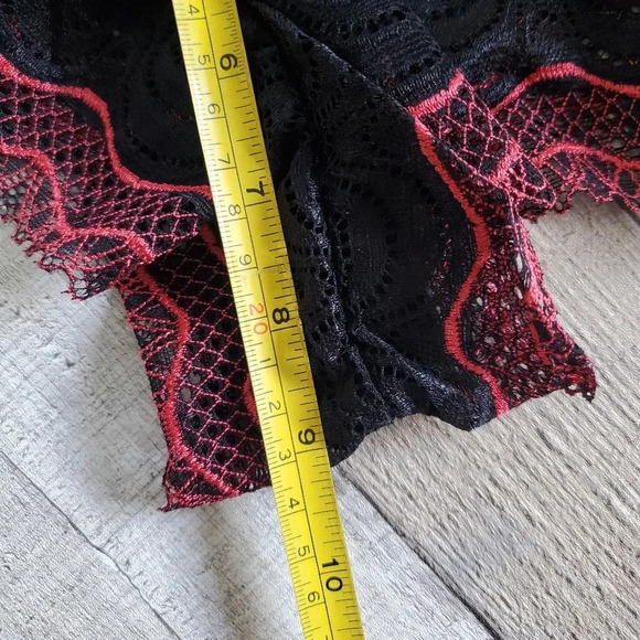 POPSI | "Casual Babe" Bralette Set in Black/Red sz XL - Picture 8 of 8